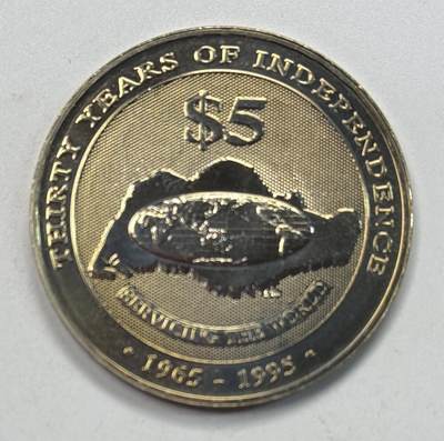 S&S Numismatic世界钱币-拍卖 第117期  - 新加坡1995年 独立30周年 5新元铜镍合金纪念币
