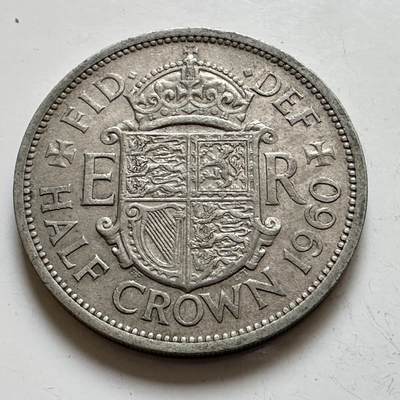 🌹外币初藏🌹🐯2025年第143场  每周二四六晚8️⃣点 接代拍 - 英国1960年半克郎 