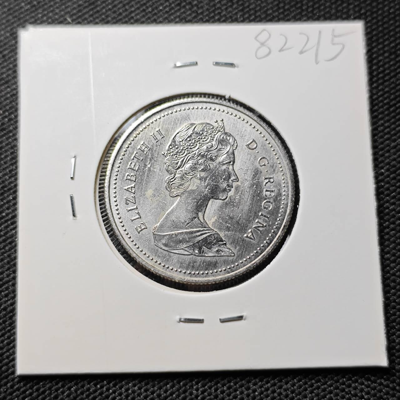 KK钱币收藏小铺 第382期  2月预留时间 周末发货 1986加拿大50分 