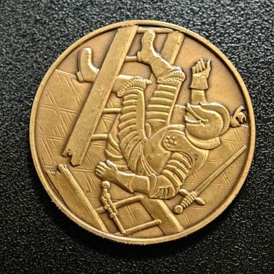 【德藏】世界币章拍卖第158期（拍品征集中~欢迎藏友联系） - 1977年 瑞士日内瓦登城节775周年纪念铜章 纪念1602年日内瓦击退萨伏依公国入侵的登城事件 直径约：33.2mm；重约：13.1g