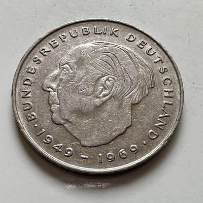 🌹外币初藏🌹🐯2025年第143场  每周二四六晚8️⃣点 接代拍 - 德国1979年D版 2马克 豪斯