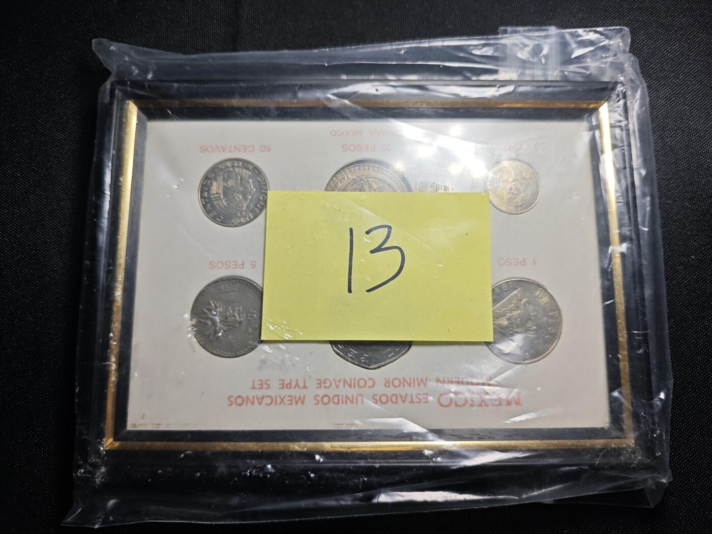 KK钱币收藏小铺 《套币 好品/批量散币专场》  2月预留时间 周末发货  墨西哥相框挂件