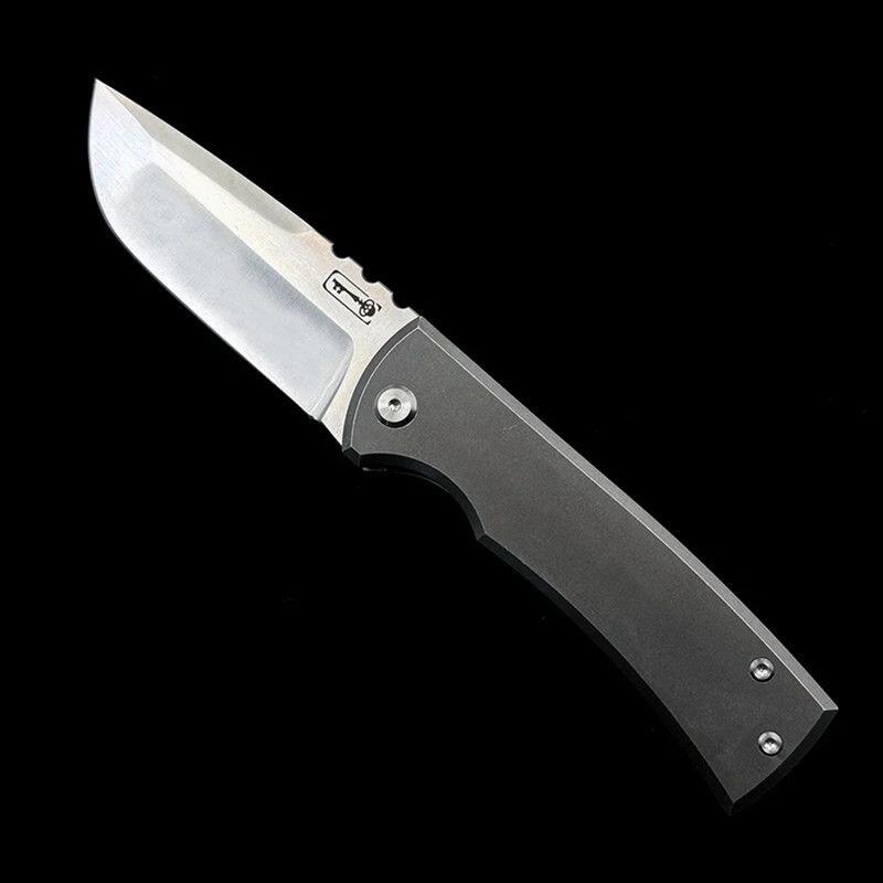 钛合金折叠刀 收藏经典查韦斯户外折刀