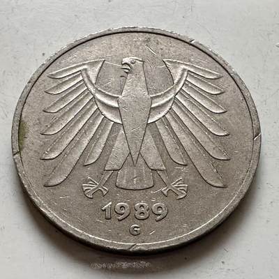 🌹外币初藏🌹🐯2025年第143场  每周二四六晚8️⃣点 接代拍 - 德国1989年G版5马克