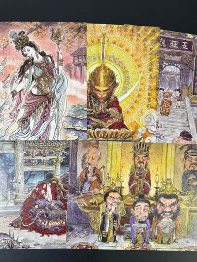 NO.18 好又多金牌大场，新店点关注不迷路！每周一站式配齐，方便凑单！（周6晚8点截拍，卖家送拍0抽成！） - 乐卡文化 西游手记 第二弹 A4装饰画 一套5张