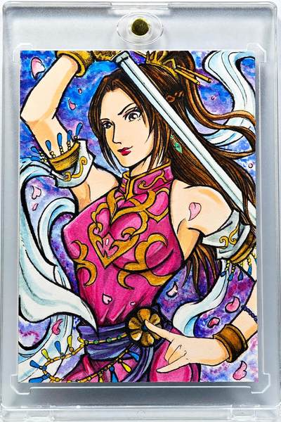 白泽拍卖卡牌手绘专场第30期（白金之夜 跨年大拍） - 2025 叶欣手绘卡 貂蝉   卡砖封装