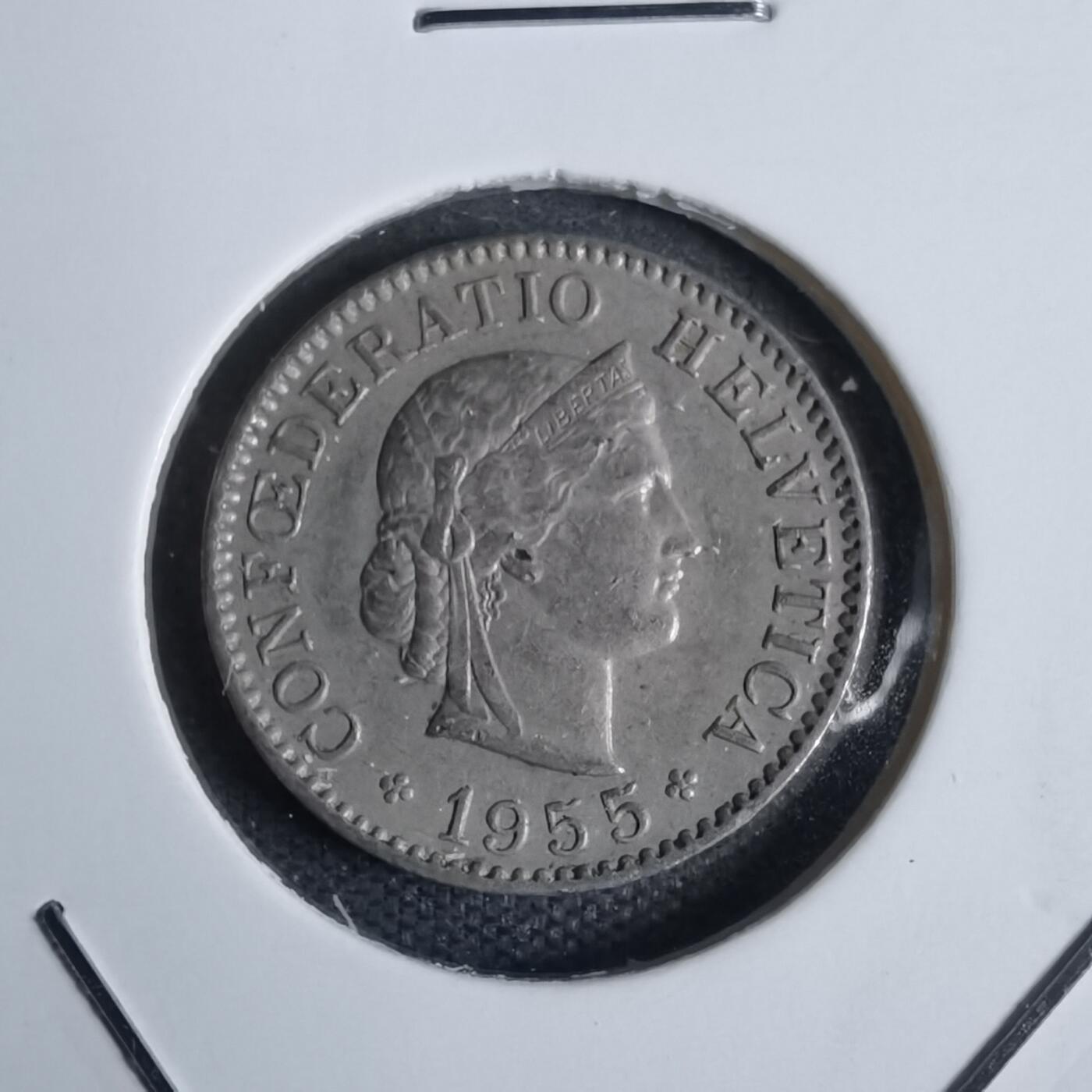 沼泽如烟--第938场 瑞士1955年五分