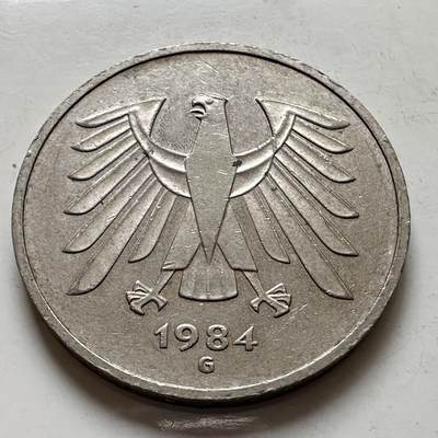 🌹外币初藏🌹🐯2025年第143场  每周二四六晚8️⃣点 接代拍 - 德国1984年G版5马克