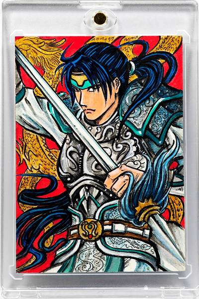 白泽拍卖卡牌手绘专场第30期（白金之夜 跨年大拍） - 2025 叶欣手绘卡 赵云   卡砖封装