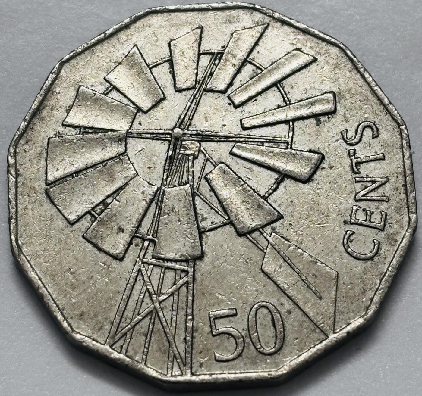 文馨钱币收藏第 286 场，圣诞节专场【 长期接收代拍品低至 0 佣金】 澳大利亚2002年50分 内陆年沙漠风车纪念币 31.5MM 