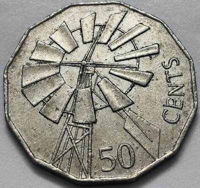 文馨钱币收藏第 286 场，圣诞节专场【 长期接收代拍品低至 0 佣金】 - 澳大利亚2002年50分 内陆年沙漠风车纪念币 31.5MM 