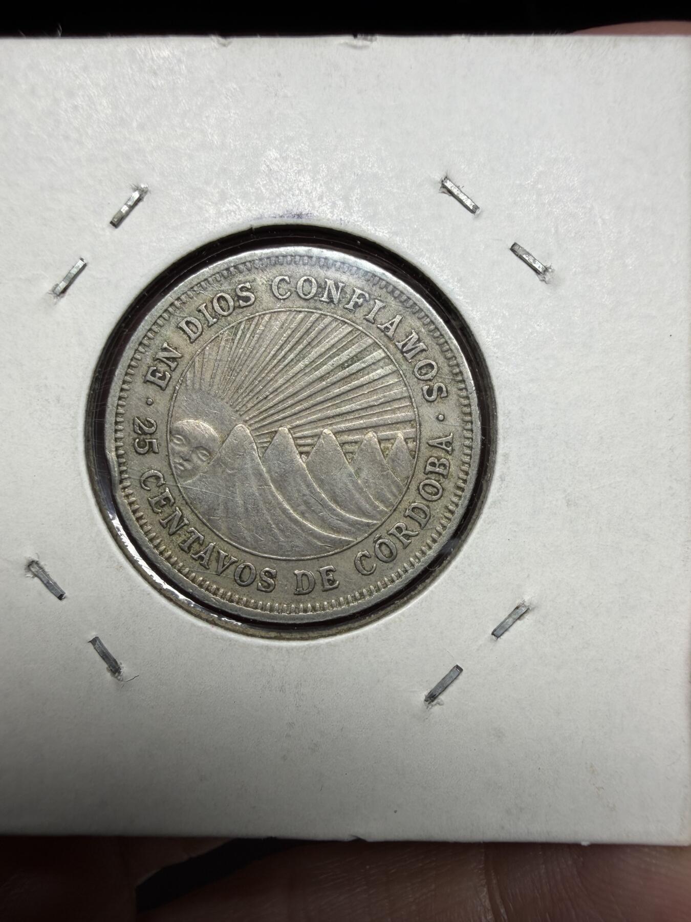 2025年集古藏今外币拍卖第十一期-第2场—（总第292拍），可以寄存60天，满160元包邮。 1965年尼加拉瓜25分