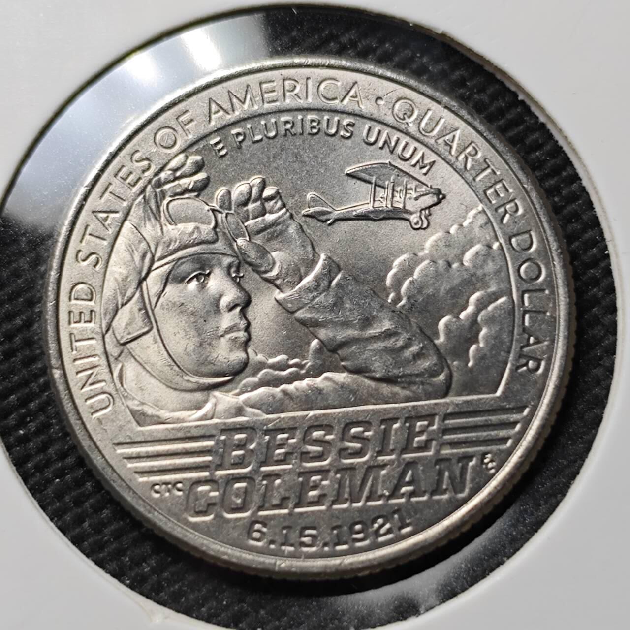 KK钱币收藏小铺 第382期  2月预留时间 周末发货 2023美国25分纪念币 好品