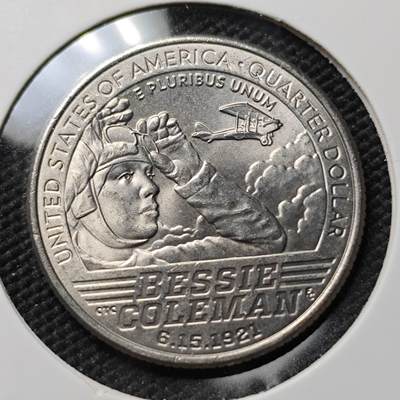 KK钱币收藏小铺 第382期  2月预留时间 周末发货 - 2023美国25分纪念币 好品