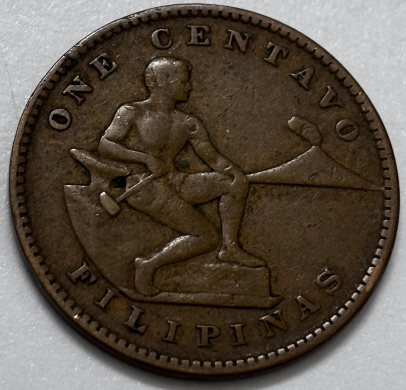 文馨钱币收藏第 286 场，圣诞节专场【 长期接收代拍品低至 0 佣金】 少见年份极美品 1919 年美属菲律宾 1 分铜币