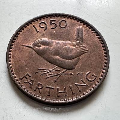 🌹外币初藏🌹🐯2025年第143场  每周二四六晚8️⃣点 接代拍 - 英国1950年一法新