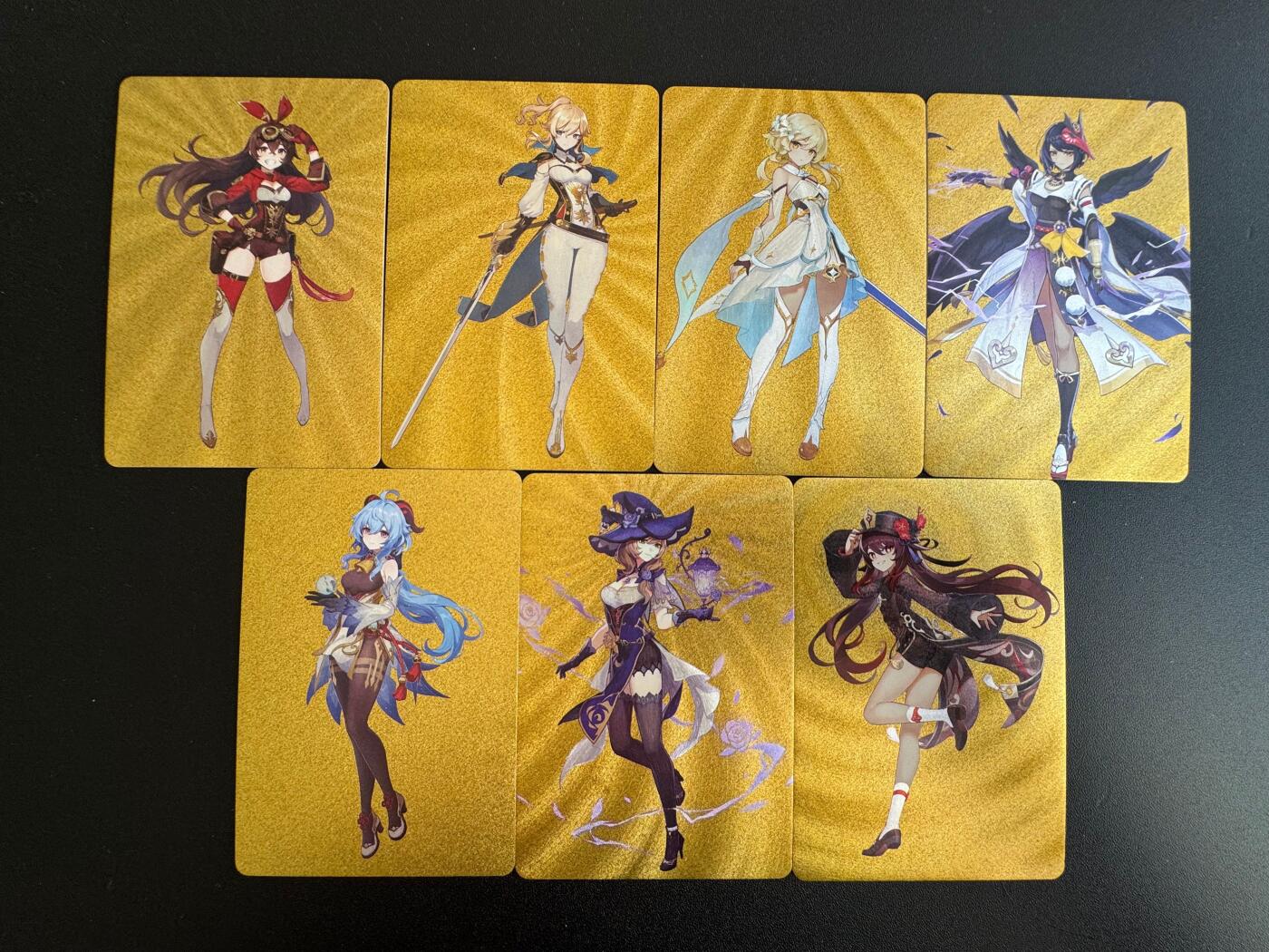 NO.18 好又多金牌大场，新店点关注不迷路！每周一站式配齐，方便凑单！（周6晚8点截拍，卖家送拍0抽成！） 原神 金色背景 7张 粗闪