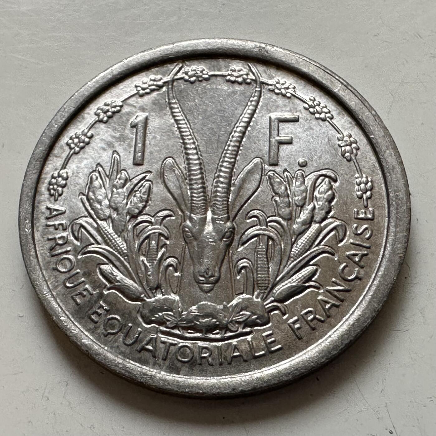 🌹外币初藏🌹🐯2025年第143场  每周二四六晚8️⃣点 接代拍 法属赤道非洲1948年一法郎