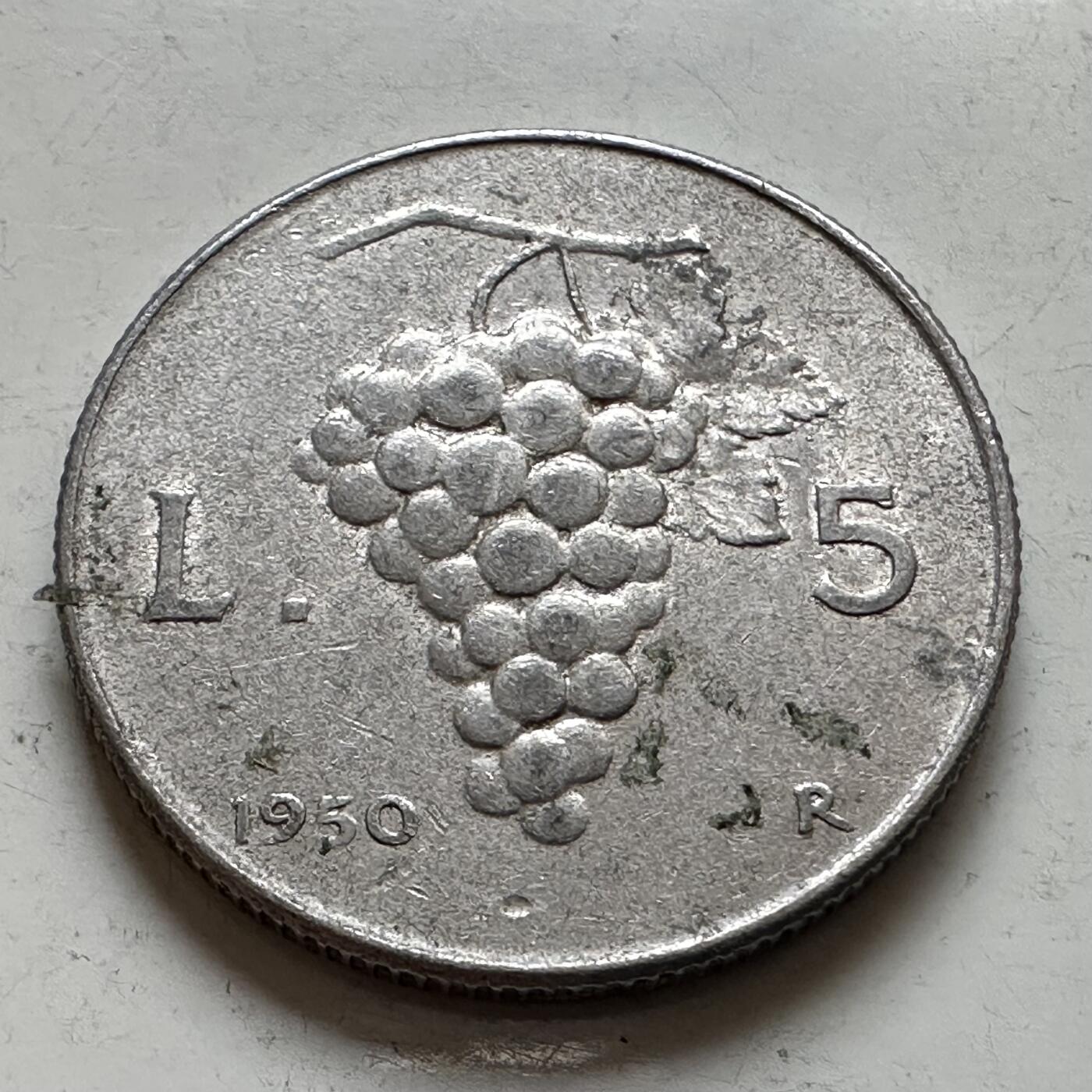 🌹外币初藏🌹🐯2025年第143场  每周二四六晚8️⃣点 接代拍 意大利1950年五里拉