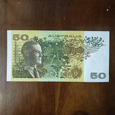 澳大利亚50圆 1983(1994)年 纸币外币 钱币保真流通好品原图片 - 澳大利亚50圆 1983(1994)年 纸币外币 钱币保真流通好品原图片