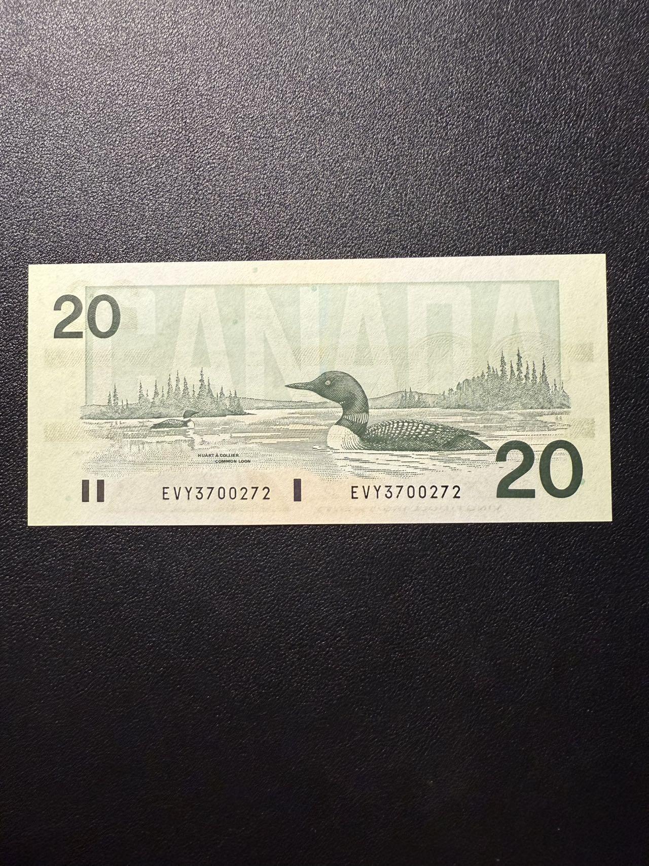 第14期 库存低价起拍 加拿大鸟版20 全新unc 尾272