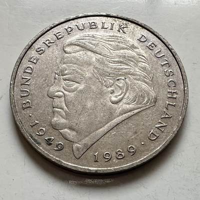 🌹外币初藏🌹🐯2025年第143场  每周二四六晚8️⃣点 接代拍 - 德国1991年G版 2马克 斯特劳斯