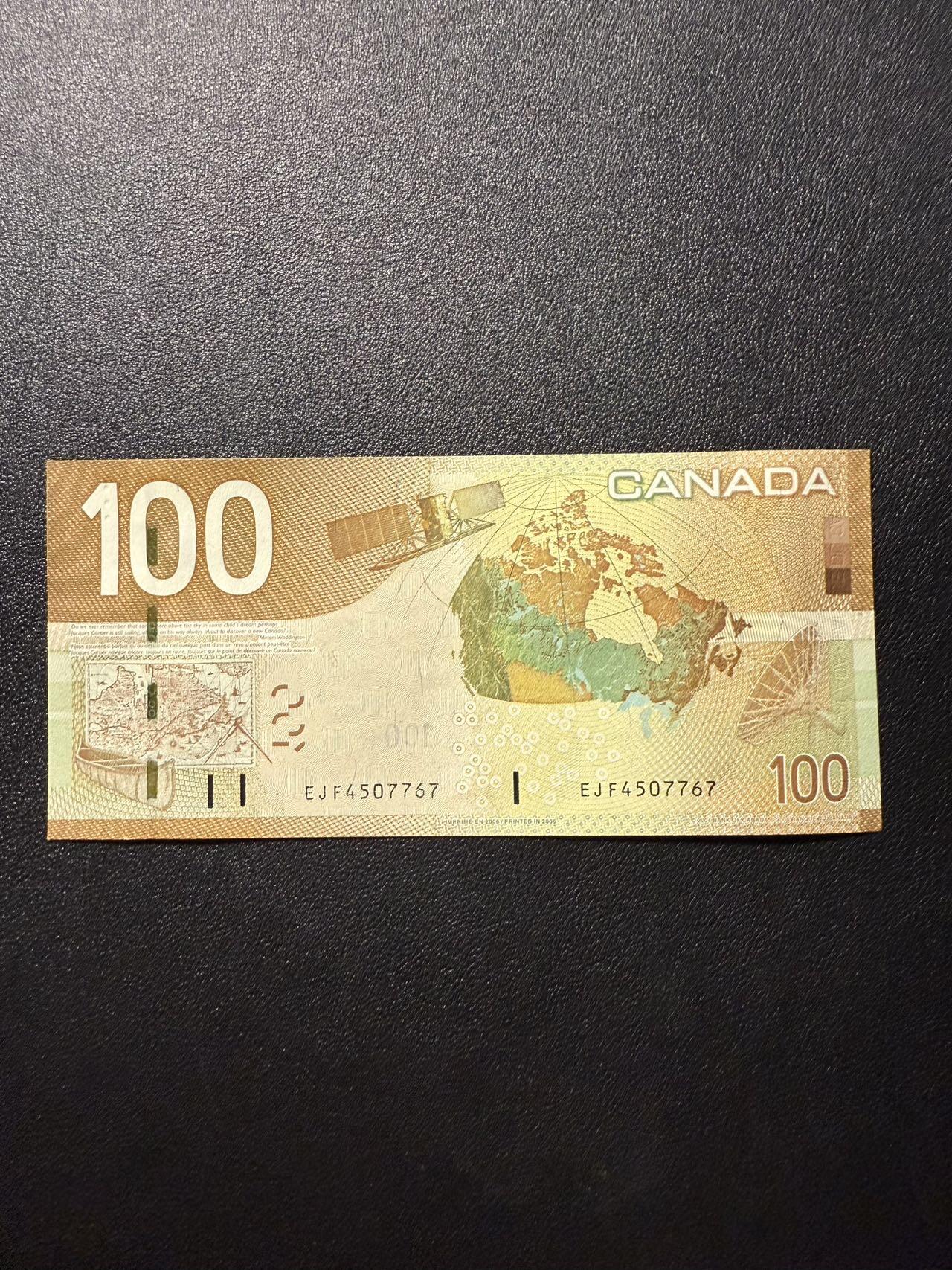 第14期 库存低价起拍 加拿大旅行版 100 全新unc