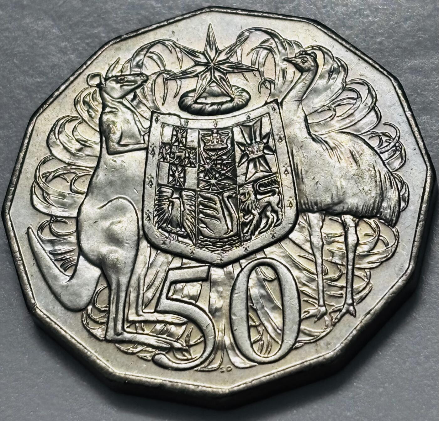 文馨钱币收藏第 286 场，圣诞节专场【 长期接收代拍品低至 0 佣金】 原光好品 2007 年澳大利亚 50 分