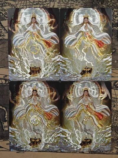 龙虎卡牌-六八场（无佣金，周六结拍，欢迎送拍） - 粗闪2张+冷烫粗闪2张 燎原焱卡 列仙卷 刷子-奉天承运&王不仰承