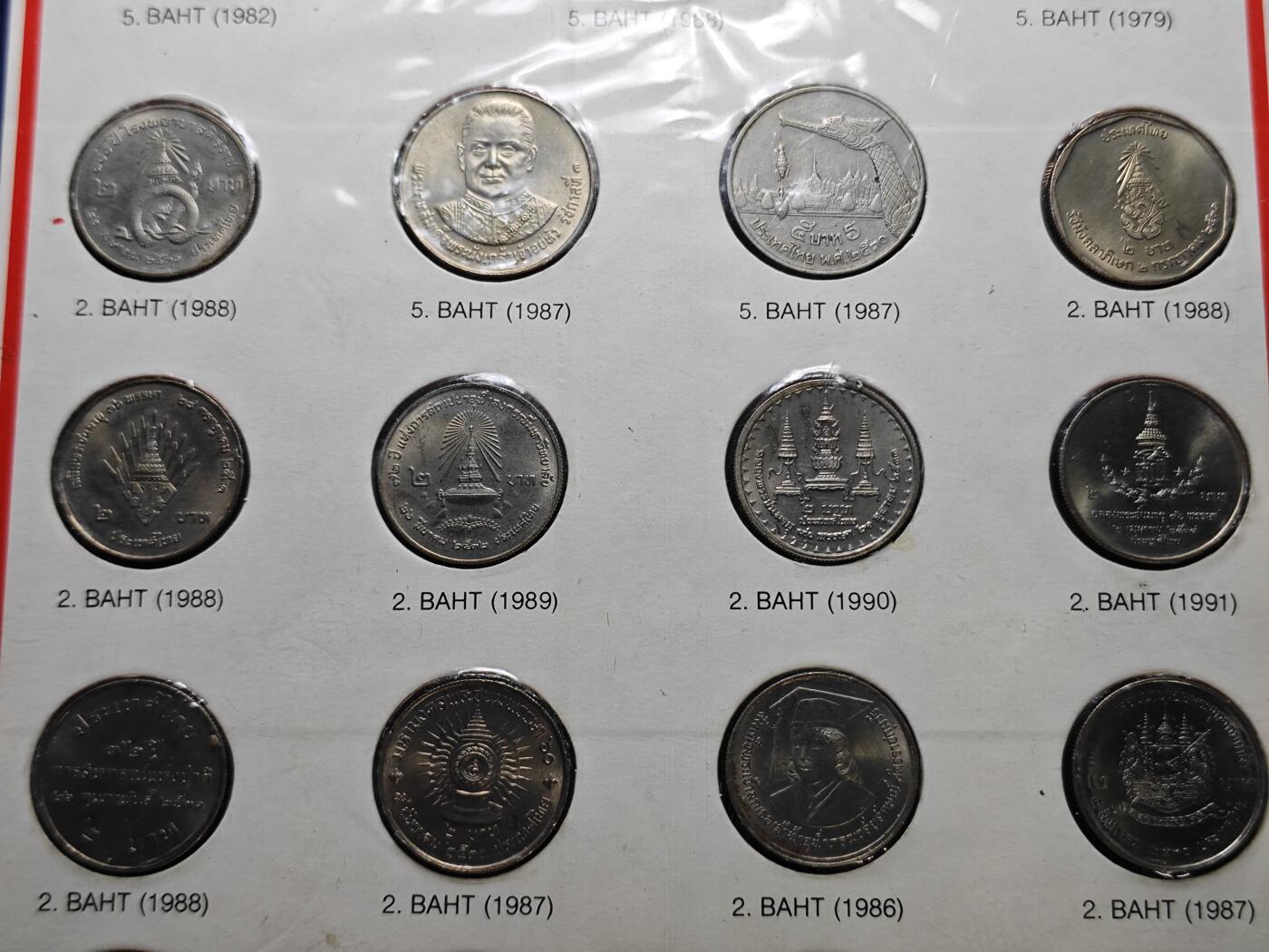 KK钱币收藏小铺 《套币 好品/批量散币专场》  2月预留时间 周末发货  泰国纪念币套币 含纪念币19枚