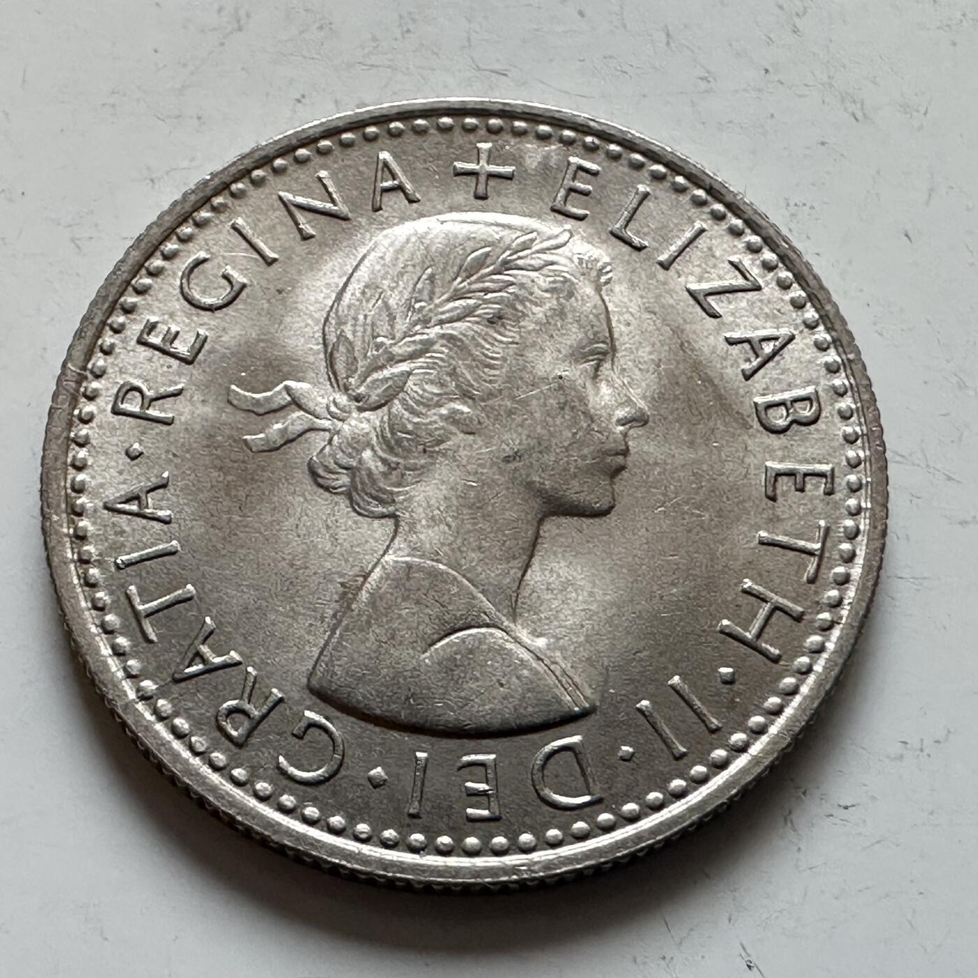 🌹外币初藏🌹🐯2025年第143场  每周二四六晚8️⃣点 接代拍 英国1965年 6便士 b