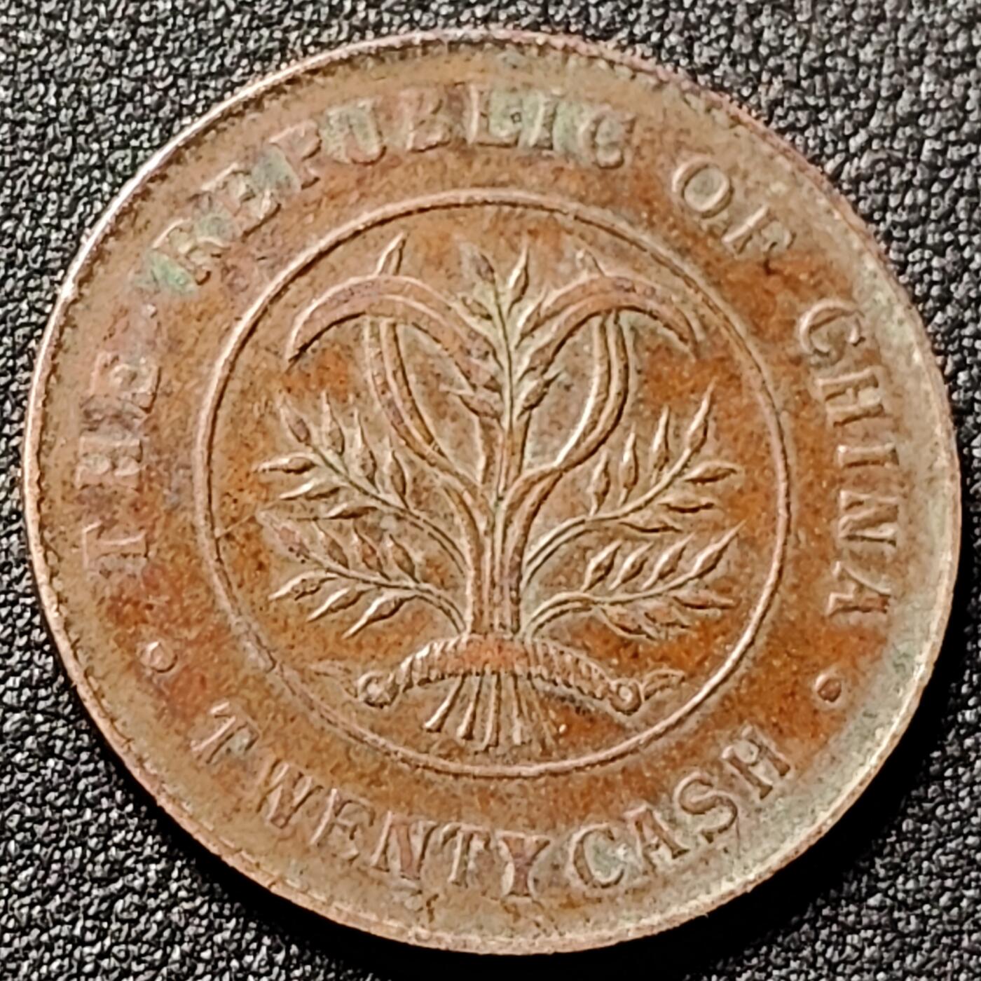 泉币菌-第151场-精品福利场 传世极美 字口清晰 民国湖南省造 二十铜元  33×1.8mm