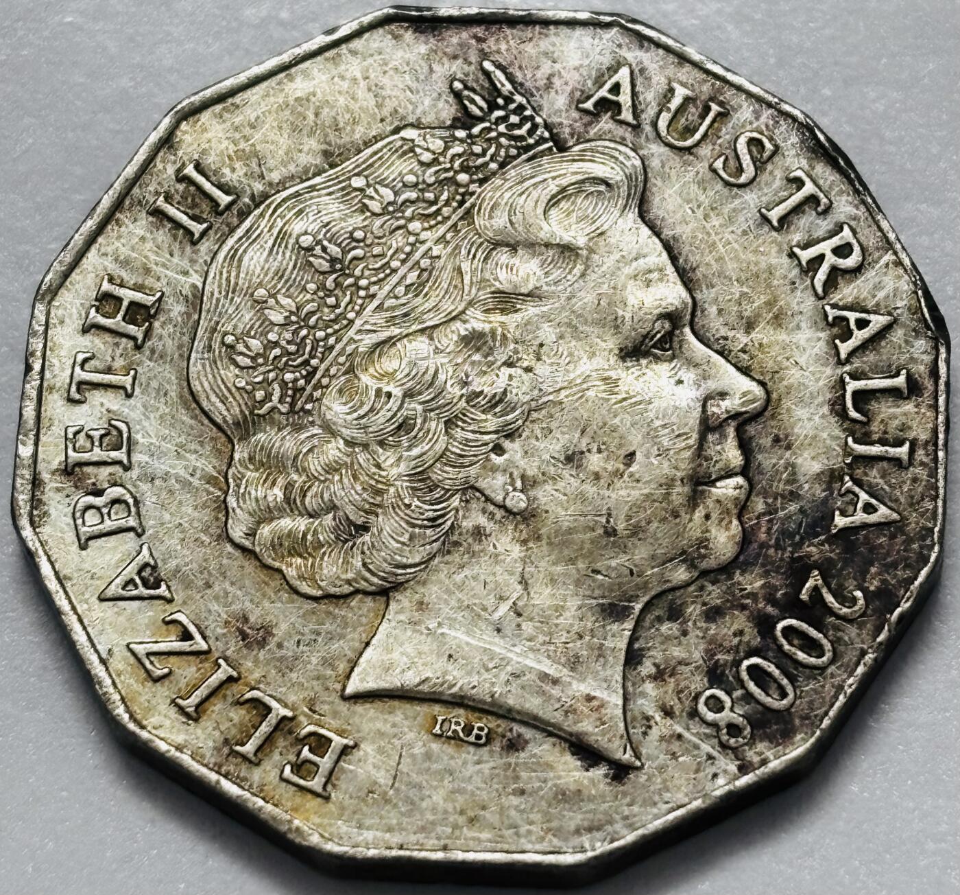 文馨钱币收藏第 286 场，圣诞节专场【 长期接收代拍品低至 0 佣金】 2008 年澳大利亚 50 分