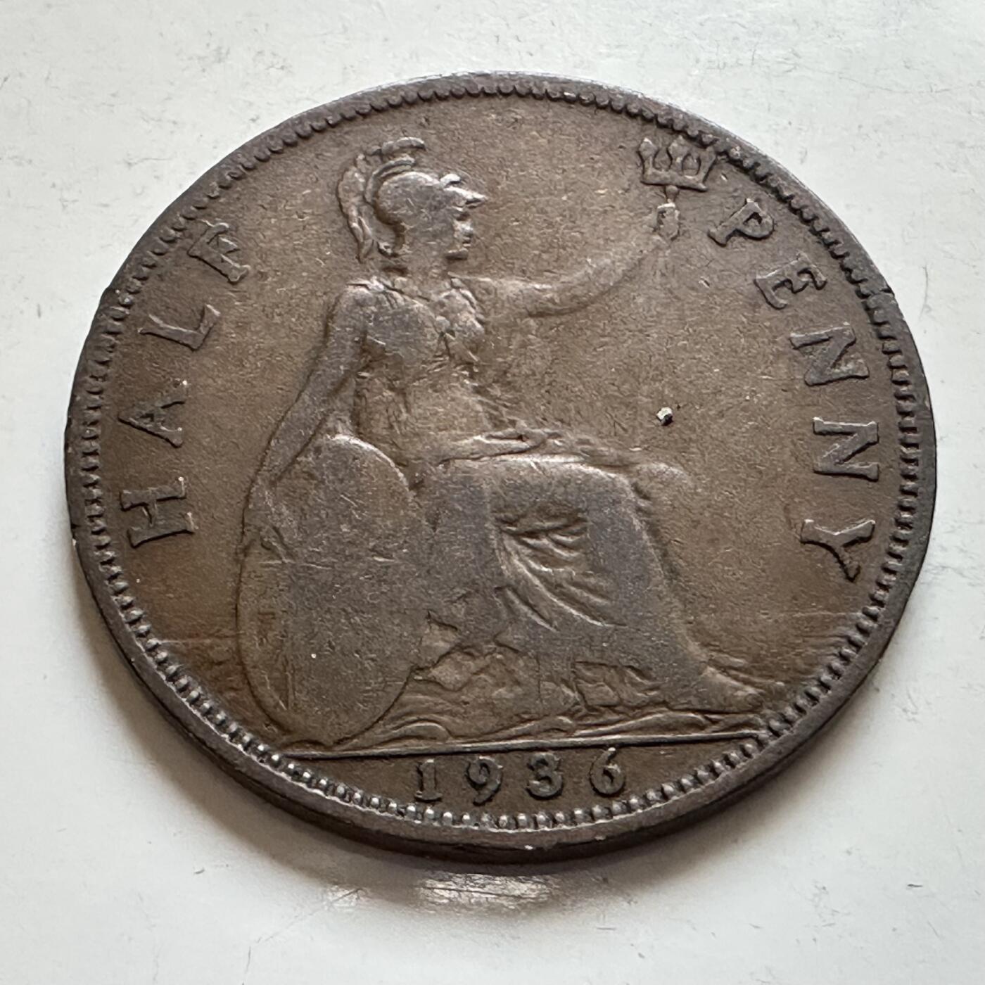 🌹外币初藏🌹🐯2025年第143场  每周二四六晚8️⃣点 接代拍 英国1936年 半便士