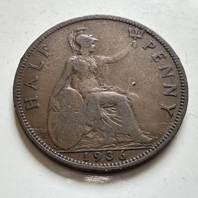 🌹外币初藏🌹🐯2025年第143场  每周二四六晚8️⃣点 接代拍 - 英国1936年 半便士