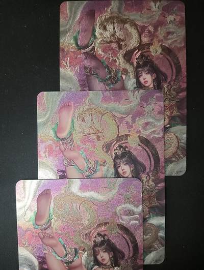 花开卡拍第53期（12月28号周日截拍，品控勿拍!!!拍品不寄存，运费5元，自制卡难免瑕疵，可能存在轻微撞角爆边等出厂瑕疵，品控介意勿拍！） - 卡将西游群芳 魔礼寿 粗闪三渐变