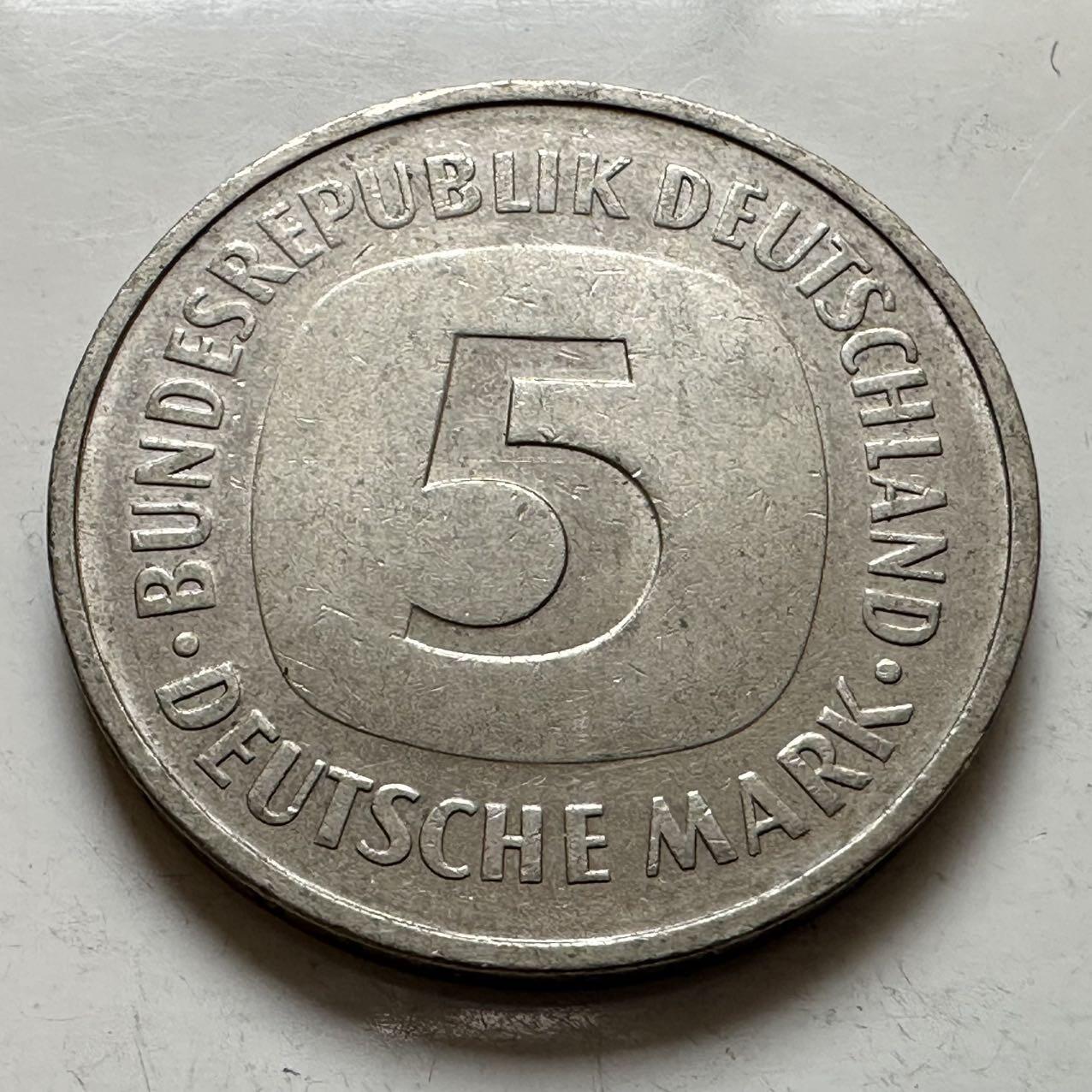 🌹外币初藏🌹🐯2025年第143场  每周二四六晚8️⃣点 接代拍 德国1980年G版5马克