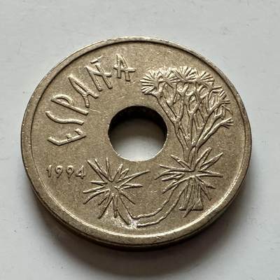 🌹外币初藏🌹🐯2025年第143场  每周二四六晚8️⃣点 接代拍 - 西班牙1994年25比塞塔