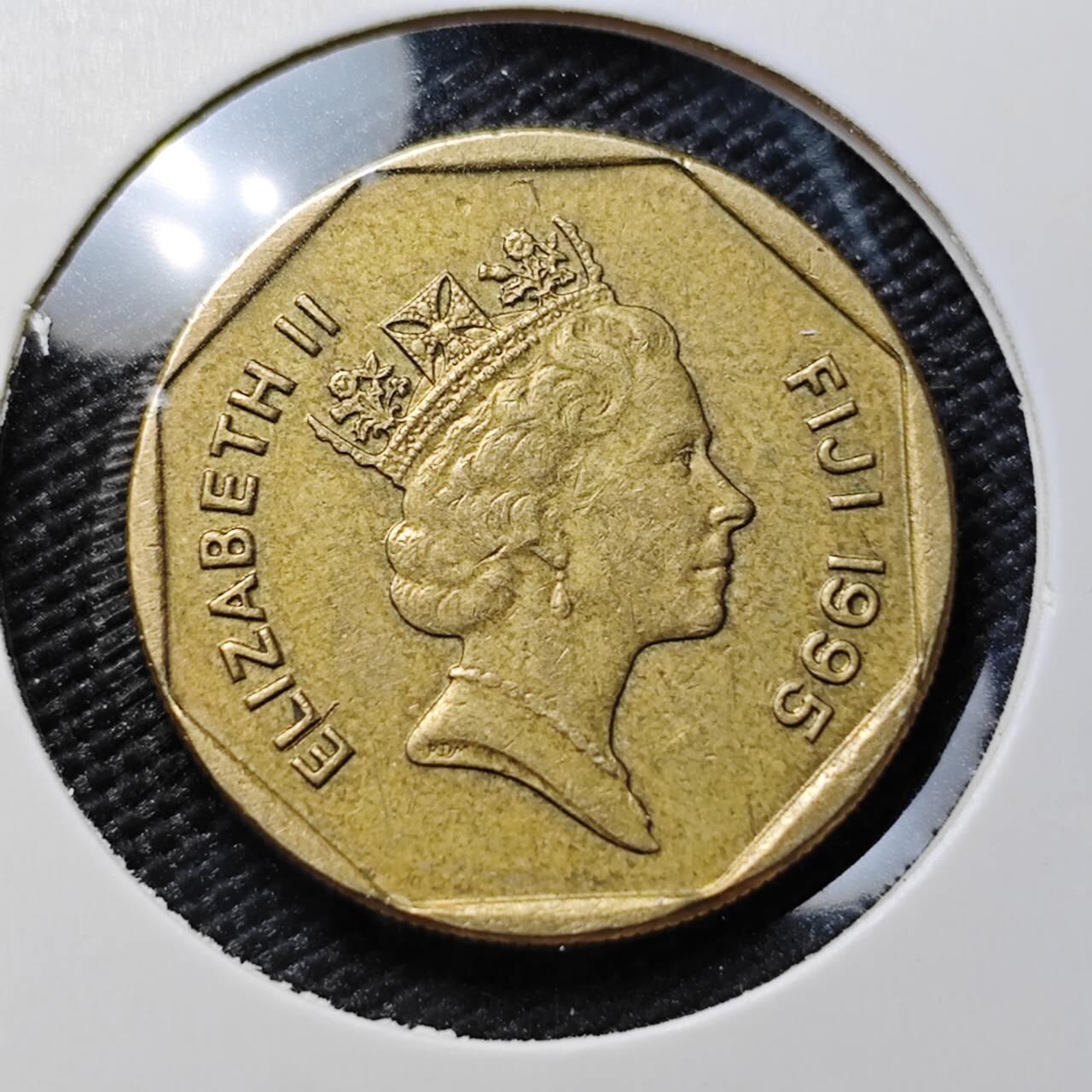 KK钱币收藏小铺 第382期  2月预留时间 周末发货 1995斐济1元