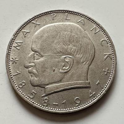 🌹外币初藏🌹🐯2025年第143场  每周二四六晚8️⃣点 接代拍 - 德国1968年D版 2马克 普朗克