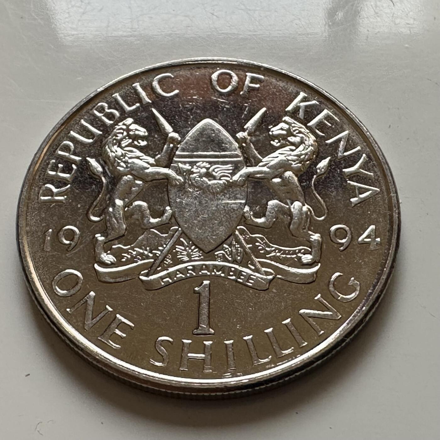 🌹外币初藏🌹🐯2025年第143场  每周二四六晚8️⃣点 接代拍 肯尼亚1994年一先令b