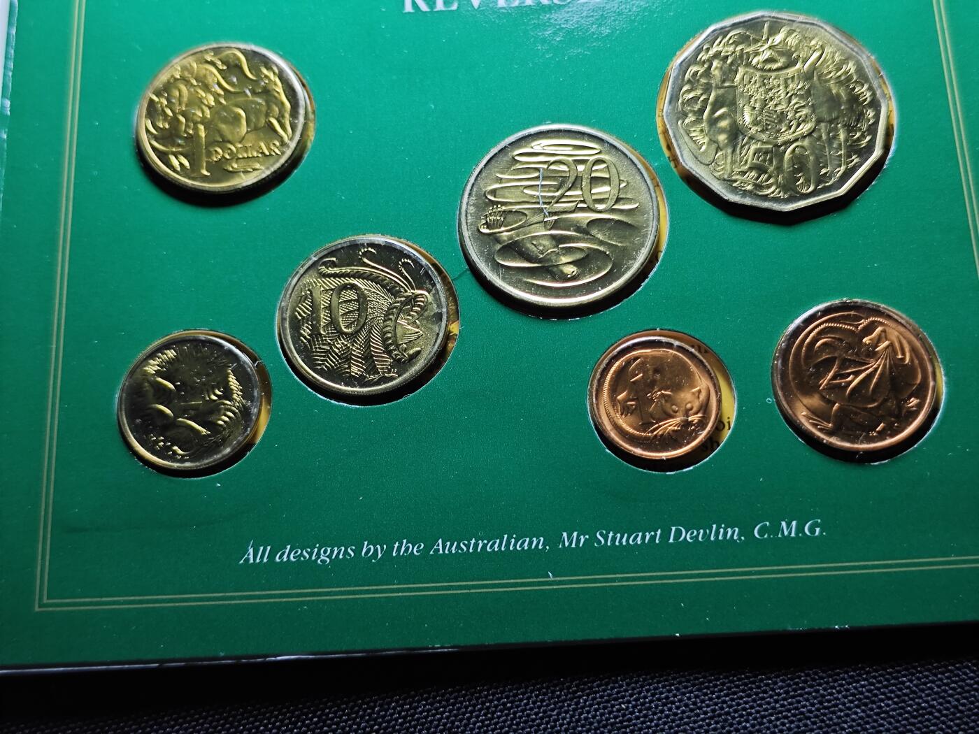 KK钱币收藏小铺 《套币 好品/批量散币专场》  2月预留时间 周末发货  1986澳大利亚大小面值清年一套