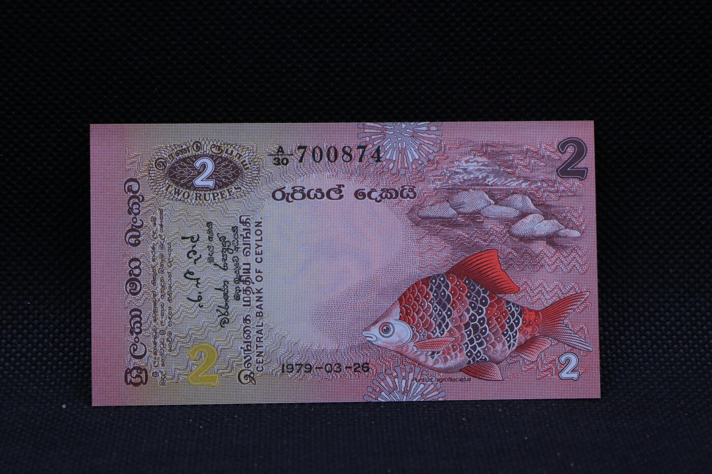 【淘币小摊】限时拍第八百三十四拍  纸币场  满百包邮可预留两周  周一统一发货   锡兰1979年2卢比纸币