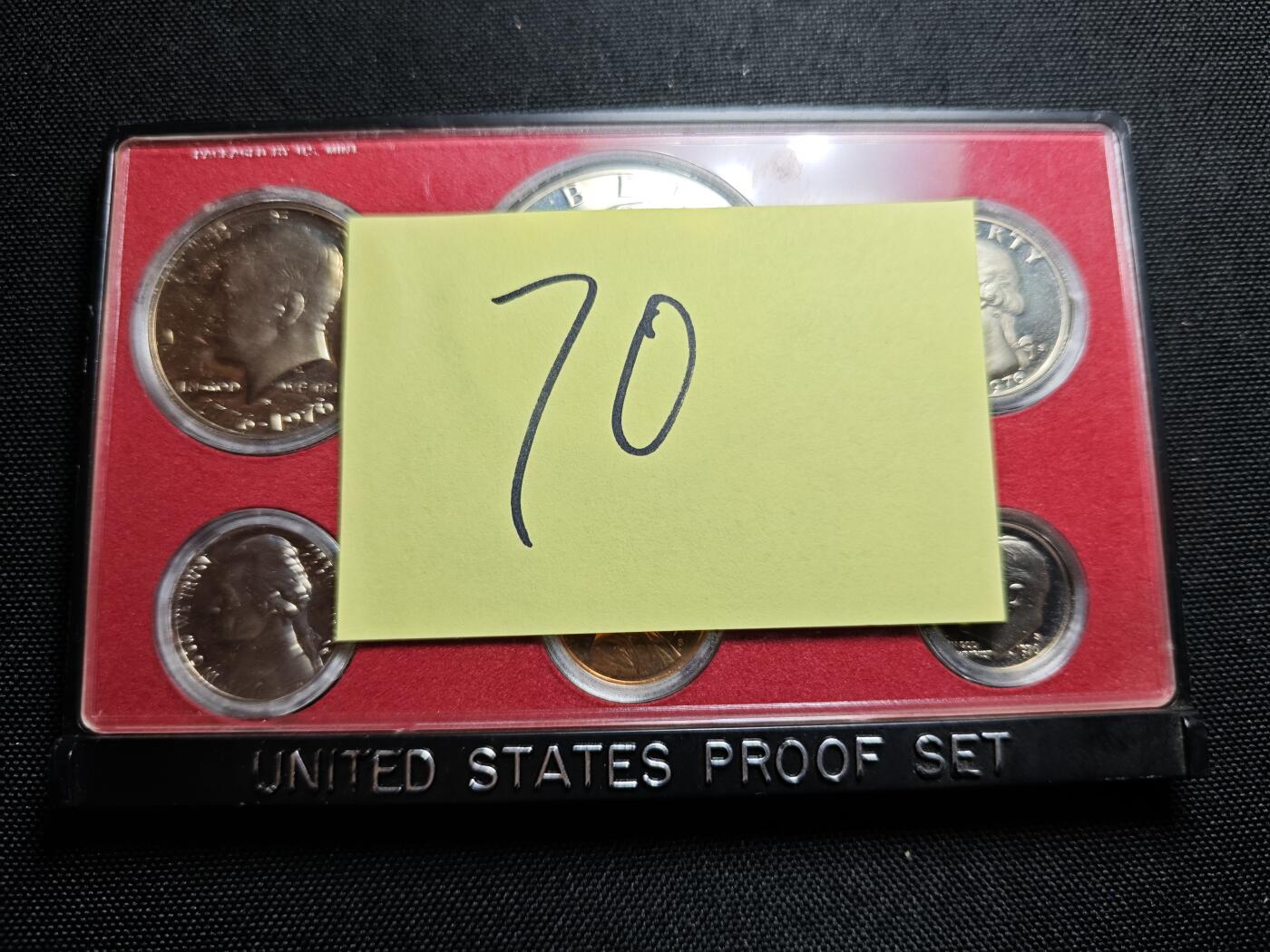 KK钱币收藏小铺 《套币 好品/批量散币专场》  2月预留时间 周末发货  1975美国建国200周年精制套币 大小面值清年一套 含艾克大一元精制