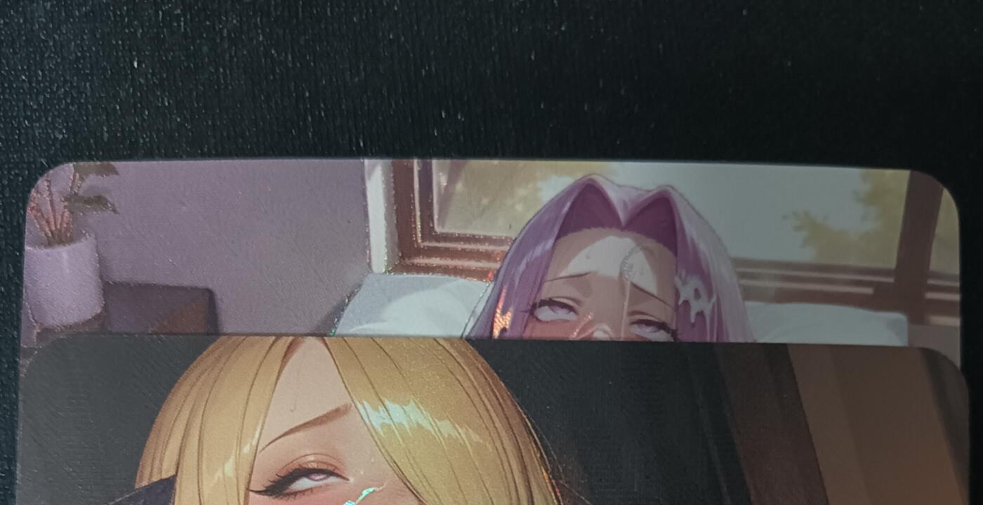 花开卡拍第53期（12月28号周日截拍，品控勿拍!!!拍品不寄存，运费5元，自制卡难免瑕疵，可能存在轻微撞角爆边等出厂瑕疵，品控介意勿拍！） 大雷风华.双美 艺术卡 彩闪2张