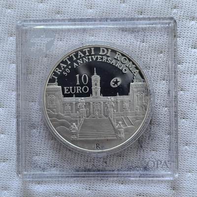 道一币馆币章第一百六十场 - 欧洲之星 意大利2007年罗马条约签订50周年10欧元精制银币 22g 925S 20000