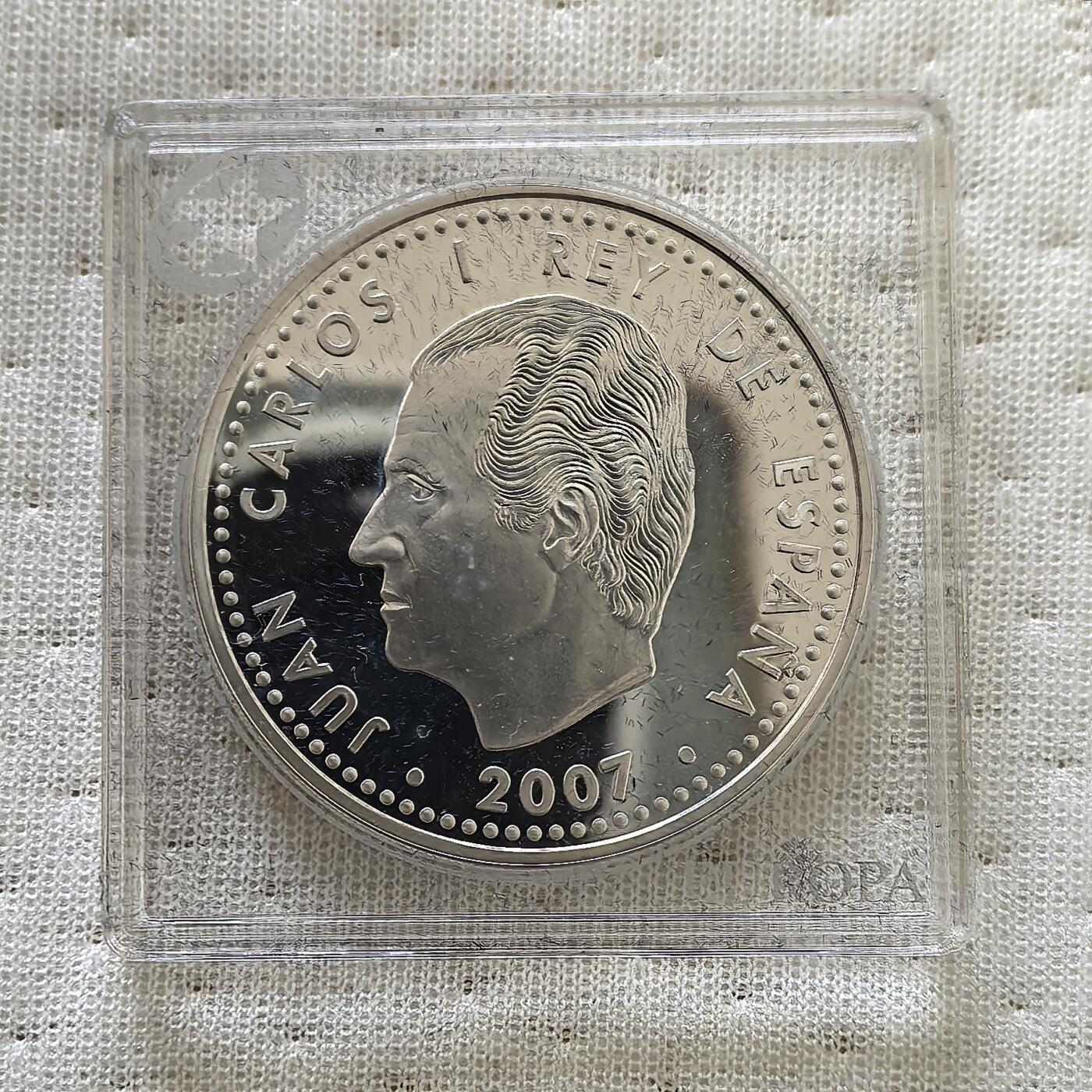 道一币馆币章第一百六十场 欧洲之星 西班牙2007年罗马条约50周年10欧元精制银币  27g 925s 30000