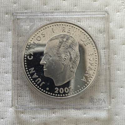 道一币馆币章第一百六十场 - 欧洲之星 西班牙2007年罗马条约50周年10欧元精制银币  27g 925s 30000