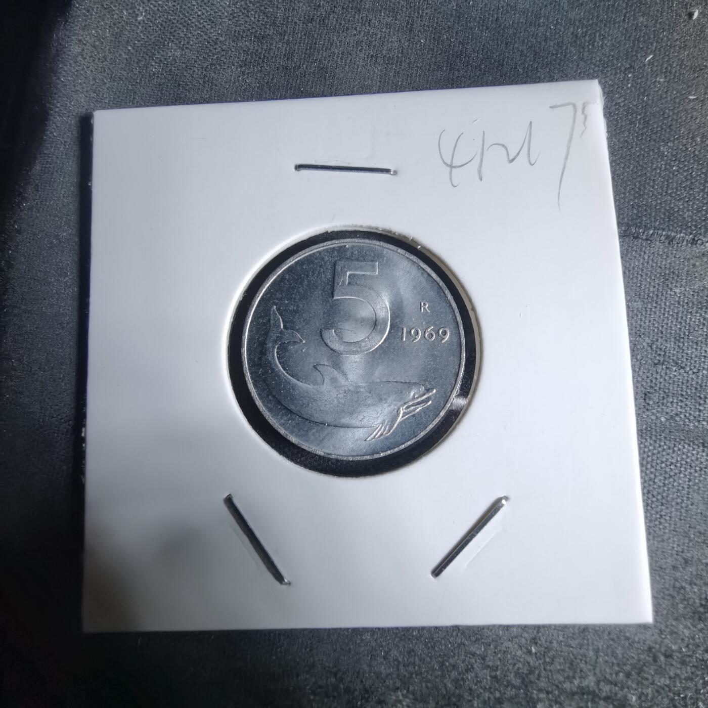 沼泽如烟--第941场 意大利1969年5里拉