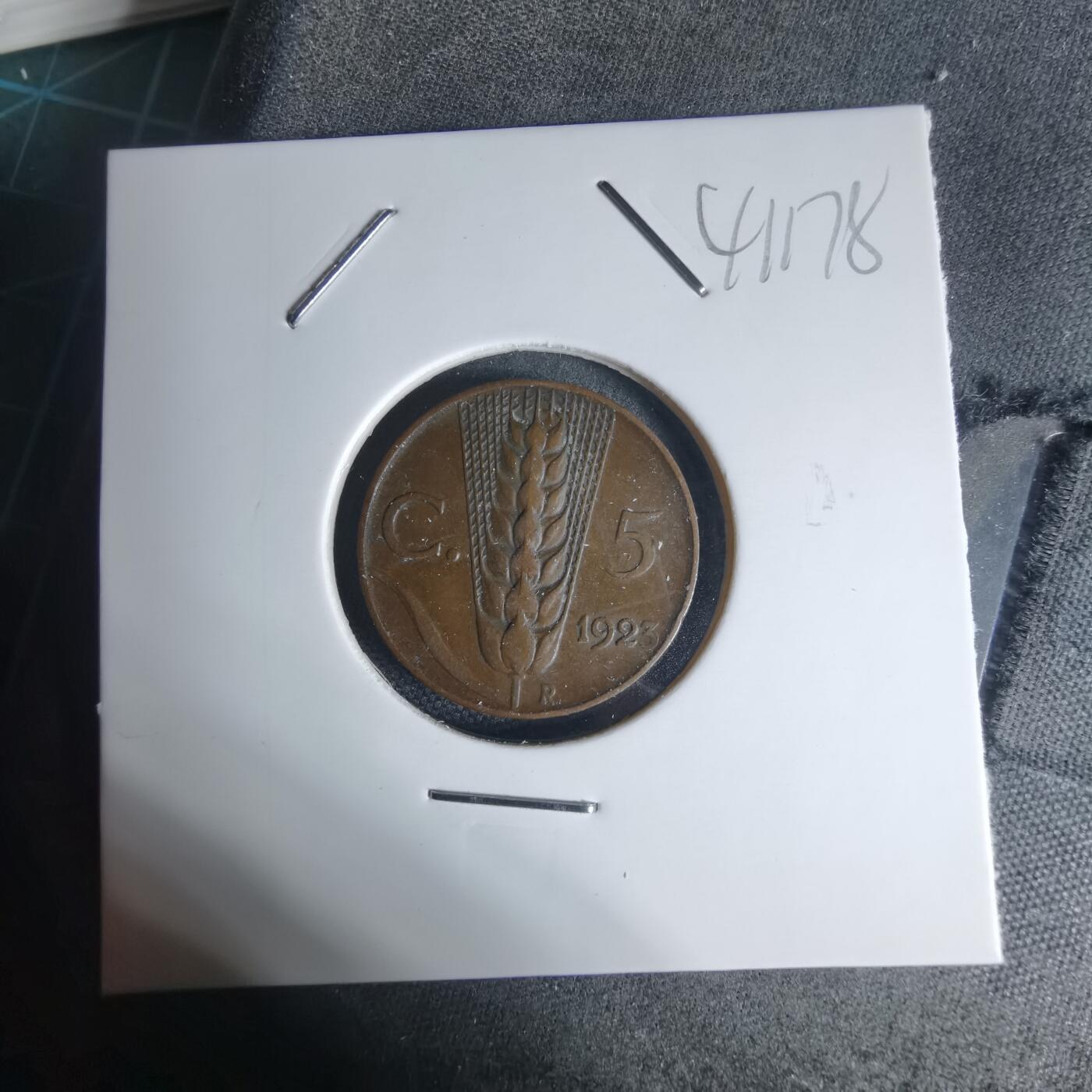 沼泽如烟--第941场 意大利1923年五分